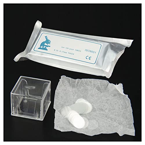 Objektträger und Deckgläser, Runde Deckgläser aus Mikroskopglas, 10–15 mm Durchmesser, 0,13–0,17 Dicke, 1000 Stück(10mm) von VDCVADKYE