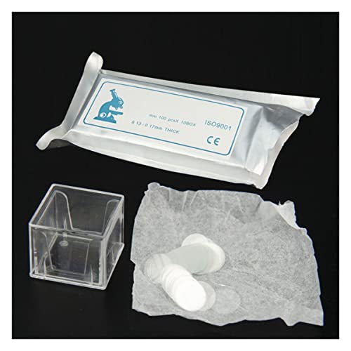 Objektträger und Deckgläser, Runde Deckgläser aus Mikroskopglas, 10–15 mm Durchmesser, 0,13–0,17 Dicke, 1000 Stück(14mm) von VDCVADKYE