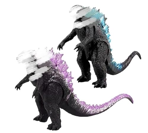 VDKPTOR God-Zilla Figuren, 2 PCS Godzilla Modell Ornamente Dekoration PVC Anime Character Modell Figuren Spielzeug Cartoon Dinosaurier Actionfigur Geburtstag Kuchendekoration Geschenk für Kinder von VDKPTOR