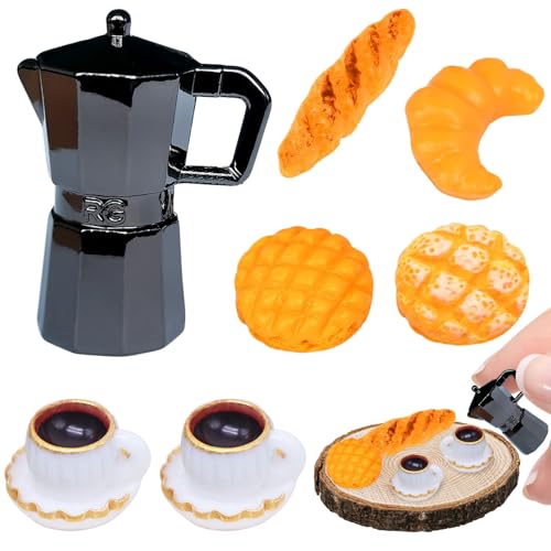 Wichtel Zubehör Weihnachten, Wichtelzubehör Miniatur Brot Kaffeekanne und Kaffeetassen Miniatur Wichtel Zubehör Kaffeeservice Zubehör, Miniatur Frühstück Puppenhaus Zubehör 1:12 Wichtel Zubehör Weihnachten, Wichtelzubehör Miniatur Brot Kaffeekanne und Kaffeetassen Miniatur Wichtel Zubehör Kaffeeservice Zubehör, Miniatur Frühstück Puppenhaus Zubehör 1:12 von VDSOW