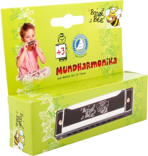 Boogie Bee Mundharmonika Metall, 10,5cm von VEDES Großhandel GmbH - Ware