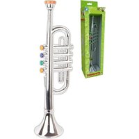 Boogie Bee Trompete silber, 4 Tasten, 38 cm von VEDES Großhandel GmbH - Ware