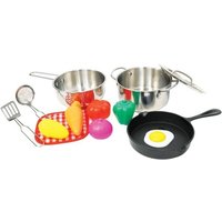 SpielMaus Küche Edelstahl Topfset, 13-teilig von VEDES Großhandel GmbH - Ware