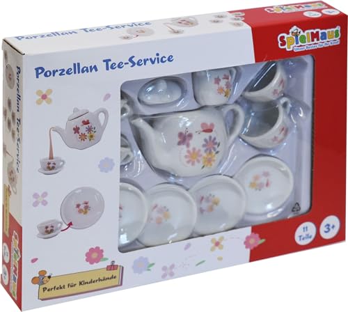 SpielMaus Küche Tee-Service aus Porzellan, 11-teilig von VEDES Großhandel GmbH - Ware