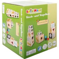 SpielMaus Holz Stapel- und Steckbox, 10 Teile von VEDES Großhandel GmbH - Ware