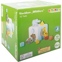 SpielMaus Holz Steckbox Wildtiere, 9 Teile von VEDES Großhandel GmbH - Ware
