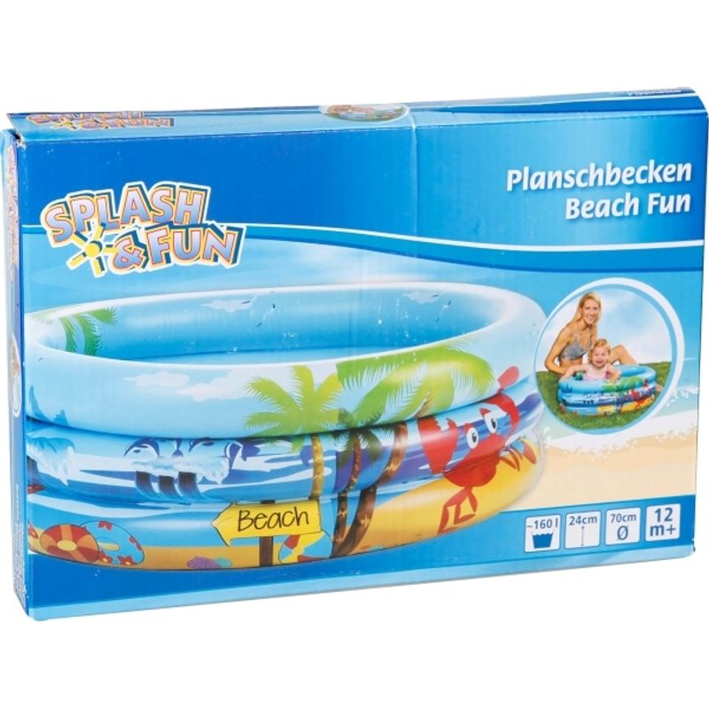 Planschbecken BEACH FUN - BABY (Ø70cm) in blau von Splash & Fun