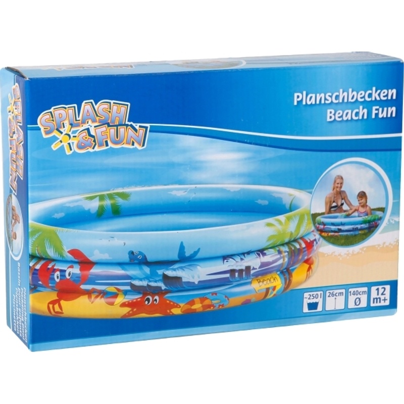 Planschbecken BEACH FUN - KIDS (Ø140cm) in blau von Splash & Fun Splash & Fun
