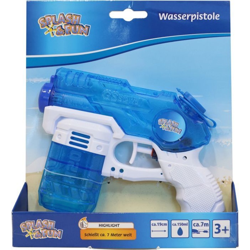 Splash und Fun Wasserpistole 19 cm, 150 ml von Splash & Fun