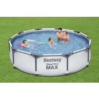 Steel Pro Max™ Frame Pool-Set, rund, mit Filterpumpe 305 x 76 cm von Bestway