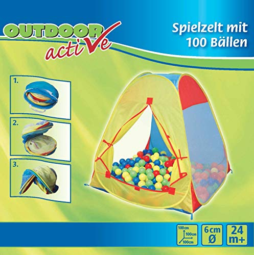 Outdoor active Zelt mit 100 Bällen von The Toy Company