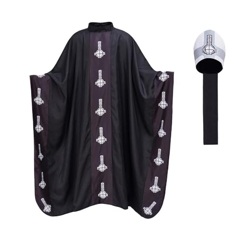 VEECOOCOS Unisex Horror Papa Emeritus Kostüm Erwachsene Mittelalter Gothic Zauberer Hexe Kostüm Robe von VEECOOCOS
