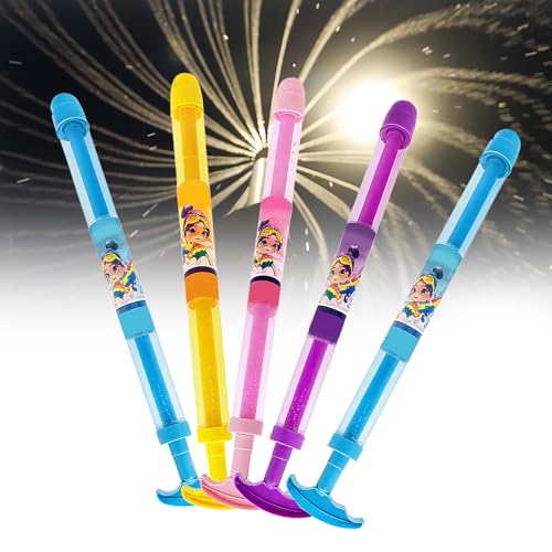 VEEKAY 2025 Neu 5 Stück Feuerwerks Wasserpistole Spielzeug,Romantische Feuerwerk Water Squirter,Feuerwerks Wassersprü Hspielzeug,Wasserpistole,Wassersprühspielzeug,for Strand und Spielplatz,Party von VEEKAY