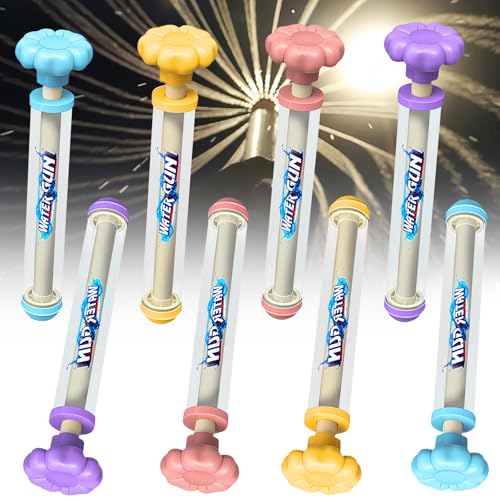 VEEKAY 2025 Neu 8 Stück Feuerwerks Wasserpistole Spielzeug,Romantische Feuerwerk Water Squirter,Feuerwerks Wassersprü Hspielzeug,Wasserpistole,Wassersprühspielzeug,for Strand und Spielplatz,Party von VEEKAY