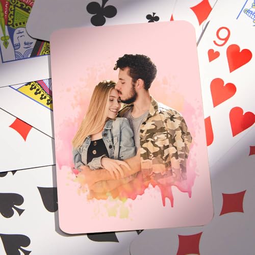 VEELU Personalisierte Pokerkarten mit Foto, Personalisiertes Deck Wasserdicht Spielkarten mit Foto, Personalisierte Geschenke für Hochzeiten, Jubiläen, Partys mit Erwachsene Familie Liebhaber VEELU Personalisierte Pokerkarten mit Foto, Personalisiertes Deck Wasserdicht Spielkarten mit Foto, Personalisierte Geschenke für Hochzeiten, Jubiläen, Partys mit Erwachsene Familie Liebhaber von VEELU