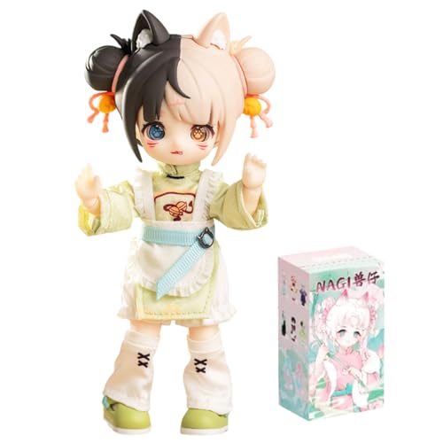 VEGAWIWI BJD Blind Box, 14 cm, niedliche Nagi Getaway-Serie 1/12 Puppe mit Kugelgelenk, Blindbox-Figur, Sammel-Actionfigur für Geburtstagsgeschenke (1 Stück) von VEGAWIWI