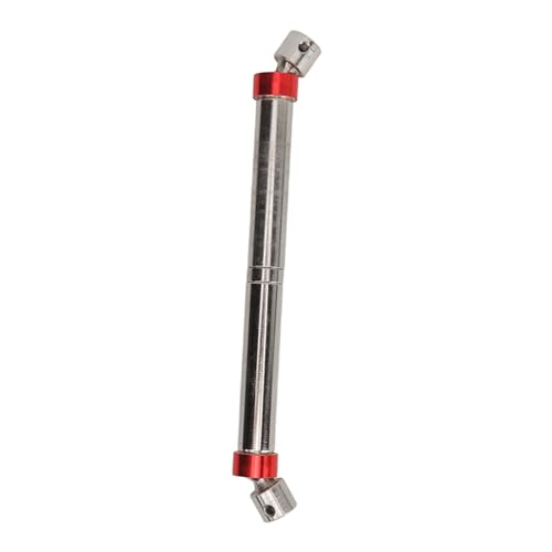 VELATEMOR Einstellbare Länge Stahl-RC-Antriebswelle, 143-220 Mm für 1/10 RC-Crawler, Effiziente Leistungsübertragung, Kompaktes und Leichtes Design (Silver) von VELATEMOR