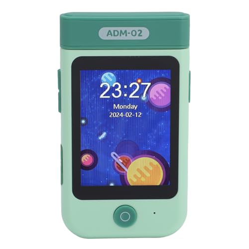 VELATEMOR Kids Smartphone für Mädchen Jungen, 2,8 Zoll 180 ° Flip Touchscreen -Kamera 1080p Video Tragbares Kleinkind Lernen Spielzeug mit Puzzlespielen Wecker Taschenlampe (Dinosauriergrün) von VELATEMOR