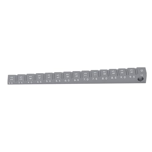 VELATEMOR RC-Fahrhöhe für 1/10 RC-Drift-Car-Chassis, RC-Fahrhöhen-Durchhang-Fahrhöhenlineal, 3-10 Mm Aluminiumlegierung RC-Car-Durchhanghöhenzubehör (Ti) von VELATEMOR