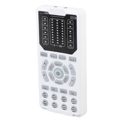 VELATEMOR Sprachwechsler, Tiny Live Broadcast Voice Deluiser, Tragbarer Soundboard -Sprachwechsler, 16 Verschiedene Soundseffekte 10 Level -Sound -Anpassung Live -Broadcast -Sprachkörper von VELATEMOR