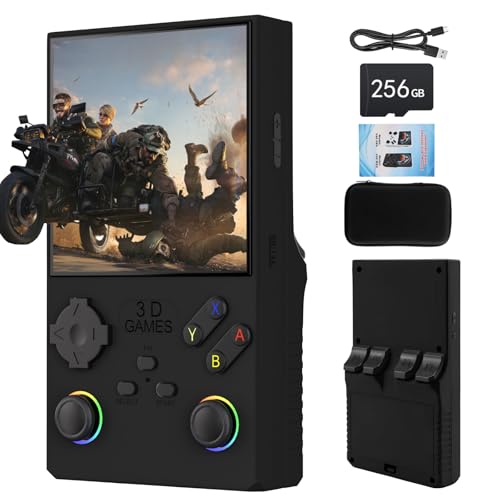V40 Max Handheld Spielkonsole, 40.000 Retro-Spiele in 1 Retro Konsole 4-Zoll-IPS-Bildschirm und 256 GB TF-Karte, Tragbare Spielkonsole mit Linux Open-Source-System, 4000 mAh Akku von VELPAX