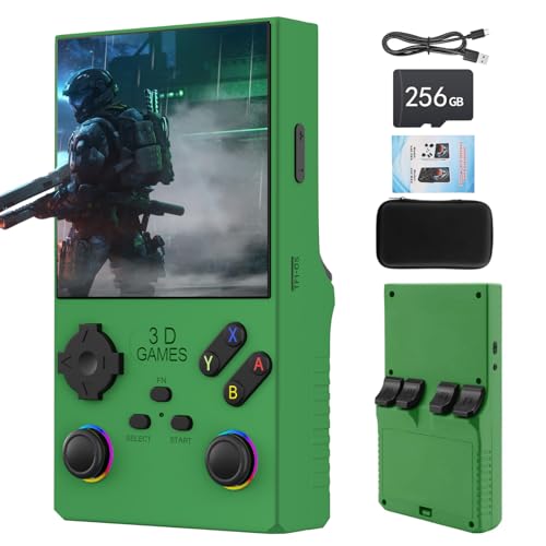 V40 Max Handheld Spielkonsole, 40.000 Retro-Spiele in 1 Retro Konsole 4-Zoll-IPS-Bildschirm und 256 GB TF-Karte, Tragbare Spielkonsole mit Linux Open-Source-System, 4000 mAh Akku von VELPAX