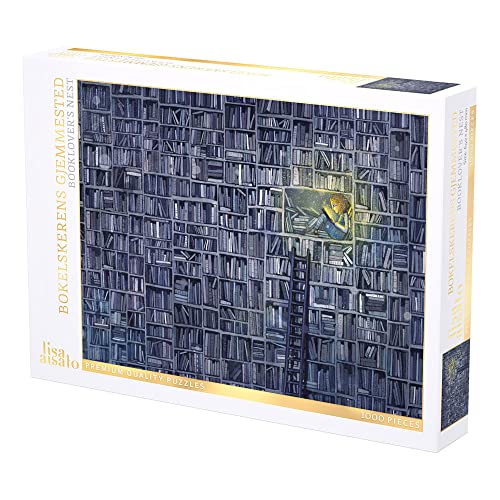Puzzle - Lisa Aisato: Booklovers Nest (1000 Pieces) von VENNERØD
