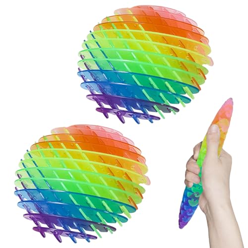 VEQENIFY Anti Stress Spielzeug, 2 Stück Fidget Wurm Spielzeug, Formwandelnder Sensorisches, Stressabbau Twisty Wurm Flexibles, Stretchy Stress Relief VEQENIFY Anti Stress Spielzeug, 2 Stück Fidget Wurm Spielzeug, Formwandelnder Sensorisches, Stressabbau Twisty Wurm Flexibles, Stretchy Stress Relief von VEQENIFY