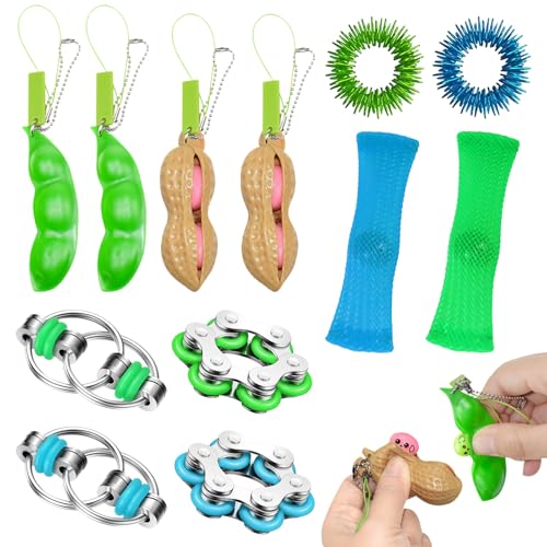 VEQENIFY Anti Stress Spielzeug Set,12 Stück Fidget Toys Set,Kinder Erwachsene Fidget Toys for Adhs Spielzeug,Stimming Toys, Stressabbau und Konzentrationsförderung VEQENIFY Anti Stress Spielzeug Set,12 Stück Fidget Toys Set,Kinder Erwachsene Fidget Toys for Adhs Spielzeug,Stimming Toys, Stressabbau und Konzentrationsförderung von VEQENIFY