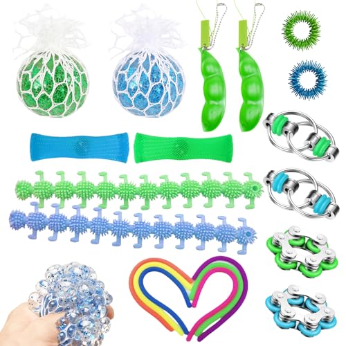 VEQENIFY Finger Toys Anti Stress Spielzeug Set 20 Stück Fidget Toys Set Anti Stress Toys Squeeze Spielzeug Squeeze Toys Angst Relief Finger Toys Anti Stress Spielzeug für Kinder Erwachsene VEQENIFY Finger Toys Anti Stress Spielzeug Set 20 Stück Fidget Toys Set Anti Stress Toys Squeeze Spielzeug Squeeze Toys Angst Relief Finger Toys Anti Stress Spielzeug für Kinder Erwachsene von VEQENIFY