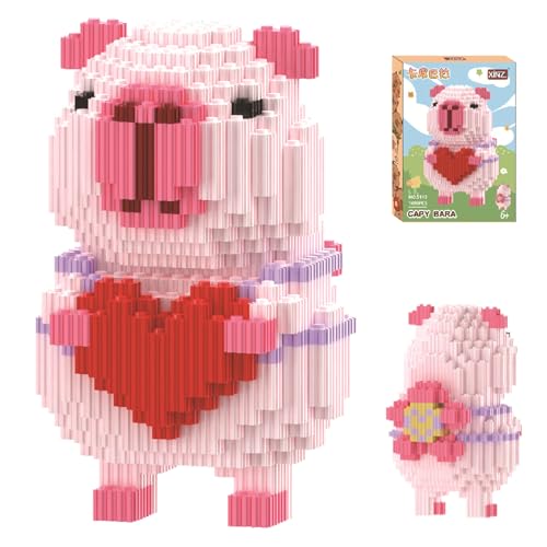 VEQENIFY Capybara Bauspielzeug,Capybara Bausteine,Niedlich Capybara Bricks,Tier-Blöcke mit Handbuch,Particle Baustein-Set,Bausteine DIY-Spielzeug für Kinder Erwachsene VEQENIFY Capybara Bauspielzeug,Capybara Bausteine,Niedlich Capybara Bricks,Tier-Blöcke mit Handbuch,Particle Baustein-Set,Bausteine DIY-Spielzeug für Kinder Erwachsene von VEQENIFY