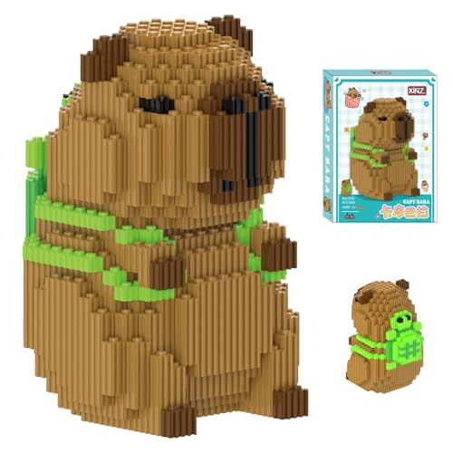 VEQENIFY Micro Building Tier-Blöcke Blocks Puzzle Niedlich Capybara Bricks Mini 3D Modell Blocks Set VEQENIFY Micro Building Tier-Blöcke Blocks Puzzle Niedlich Capybara Bricks Mini 3D Modell Blocks Set von VEQENIFY