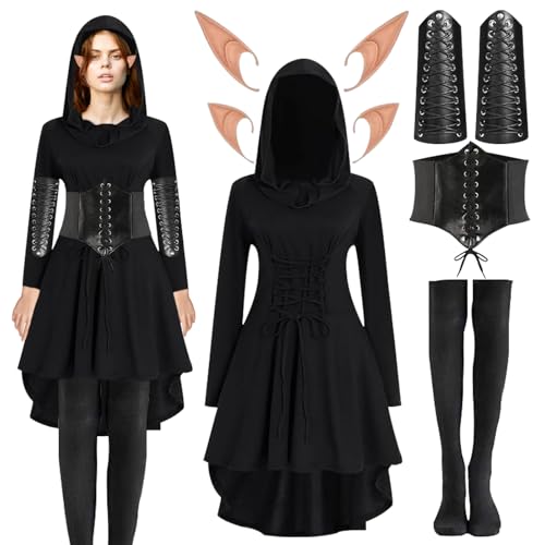 VEQENIFY Mittelalter Kleid Damen Mittelalter Kleidung Damen (6 Stück, L) Elfen Kostüm Damen Gothic Kleidung Damen Kostüm Mittelalter Damen Kleid Mittelalter Renaissance Kostüm Damen VEQENIFY Mittelalter Kleid Damen Mittelalter Kleidung Damen (6 Stück, L) Elfen Kostüm Damen Gothic Kleidung Damen Kostüm Mittelalter Damen Kleid Mittelalter Renaissance Kostüm Damen von VEQENIFY