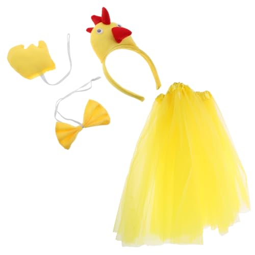 VERDANVERSE 1 Satz Hahn-Anziehset Cosplay-Outfit Hühnchen-Tutu-Rock Kinderkleider Tutu-Kleid für Mädchen Huhn-Tier-Stirnband verkleiden sich kleinkind tutu Tutu-Kostümzubehör Tuch Yellow VERDANVERSE 1 Satz Hahn-Anziehset Cosplay-Outfit Hühnchen-Tutu-Rock Kinderkleider Tutu-Kleid für Mädchen Huhn-Tier-Stirnband verkleiden sich kleinkind tutu Tutu-Kostümzubehör Tuch Yellow von VERDANVERSE