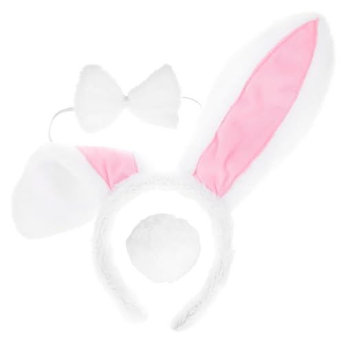 VERDANVERSE 1 Satz Hasenohren-Stirnband-Set Party Tiere Hasenohren-Stirnband mit Kostüm Zubehör tragegurt Kaninchenohrstirnband Hasenohr Stirnbänder Cosplay -Accessoire Plüsch Weiß VERDANVERSE 1 Satz Hasenohren-Stirnband-Set Party Tiere Hasenohren-Stirnband mit Kostüm Zubehör tragegurt Kaninchenohrstirnband Hasenohr Stirnbänder Cosplay -Accessoire Plüsch Weiß von VERDANVERSE