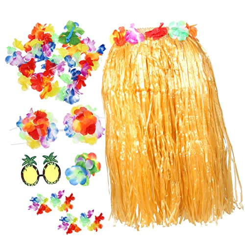 VERDANVERSE 1 Satz Hawaiianer Hula -Tanzkostüm Strand Outfits Luau-Partybevorzugung Frauen Kostümzubehör Partyversorgung Luau-Partygirlande hawaiianische Party-Foto-Stütze Luau-Röcke Stoff VERDANVERSE 1 Satz Hawaiianer Hula -Tanzkostüm Strand Outfits Luau-Partybevorzugung Frauen Kostümzubehör Partyversorgung Luau-Partygirlande hawaiianische Party-Foto-Stütze Luau-Röcke Stoff von VERDANVERSE
