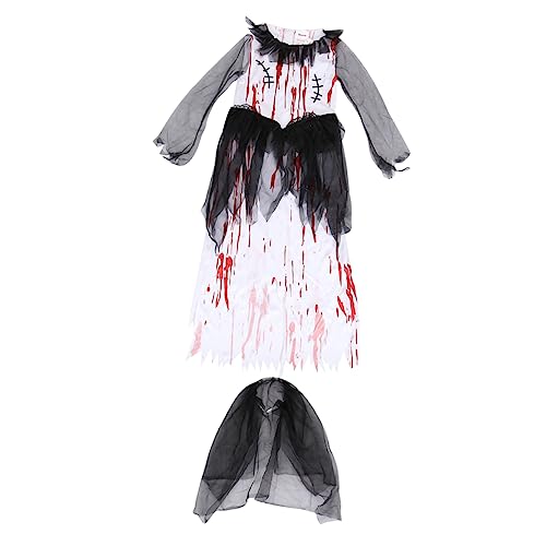 VERDANVERSE 1 Satz Performance-Kleidung Cosplay-Kleid blutig Vampir-Kostüm beängstigend Mädchen Halloween -Kleid Halloween -Kostüm Halloween-Cosplay-Kostüm Polyester Weiß VERDANVERSE 1 Satz Performance-Kleidung Cosplay-Kleid blutig Vampir-Kostüm beängstigend Mädchen Halloween -Kleid Halloween -Kostüm Halloween-Cosplay-Kostüm Polyester Weiß von VERDANVERSE