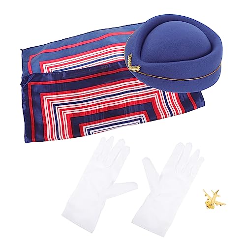 VERDANVERSE 1 Satz Rollenspielkleidung Set über Nacht Begleiter Pilotkostüm Frauen elegant Jack Dame Cap Stage Fashion Ladies Stewardess Bequeme Flugausstände Frauen Stewardess-Zubehör Metall VERDANVERSE 1 Satz Rollenspielkleidung Set über Nacht Begleiter Pilotkostüm Frauen elegant Jack Dame Cap Stage Fashion Ladies Stewardess Bequeme Flugausstände Frauen Stewardess-Zubehör Metall von VERDANVERSE