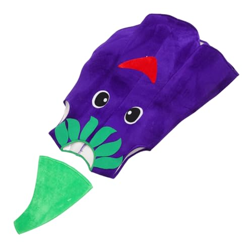 VERDANVERSE 1 Satz Schwamm-Auberginen-Kostüm Cosplay-Kostüm für Erbse Karotte Kostüm kinderkleidung kinderparty Kinderfest Aubergine Cosplay Zubehör für Kostüm-Requisite Vinylon von VERDANVERSE