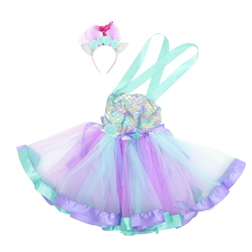 VERDANVERSE 1 Satz verkleidung faschingskostüme dress for kinderkleid princess dresses for Meerjungfrau Kostüm Rock Mädchen kleiden sich Cosplay-Kleid Nylon von VERDANVERSE