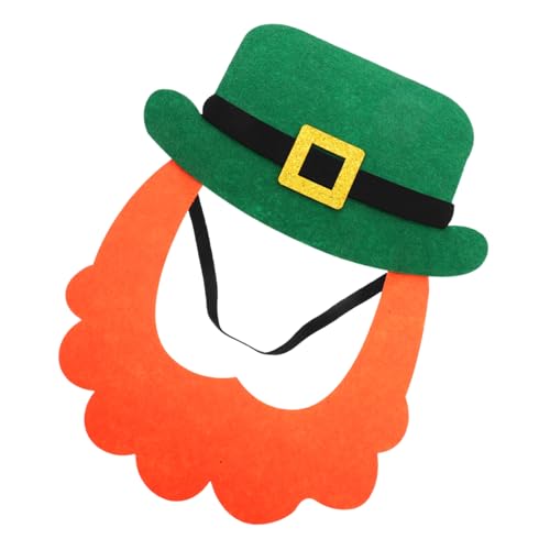 VERDANVERSE 1 Set Lustige Aufkleber Für Falsche Schnurrbärte Bart Halloween Bart Kostümbart Falsche St Patricks Day Hüte St Patricks Day Zubehör St Patricks Day Bart Langer Bart Aus von VERDANVERSE