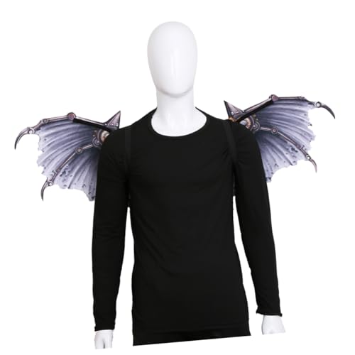 VERDANVERSE 1 Stück Drachenflügel Halloween Kostüm faltbare Partyflügel Karnevalsflügel Cosplay-Party-Flügel Silber VERDANVERSE 1 Stück Drachenflügel Halloween Kostüm faltbare Partyflügel Karnevalsflügel Cosplay-Party-Flügel Silber von VERDANVERSE