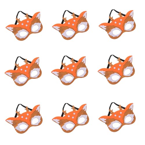 VERDANVERSE 10 Stück Teiliges Karneval Tiermaske aus Weichem Vliesstoff Lustige Reh-masken für Halloween Kostümfeste Maskerade und Bühnenauftritte Atmungsaktiv und Leicht Dekoratives VERDANVERSE 10 Stück Teiliges Karneval Tiermaske aus Weichem Vliesstoff Lustige Reh-masken für Halloween Kostümfeste Maskerade und Bühnenauftritte Atmungsaktiv und Leicht Dekoratives von VERDANVERSE