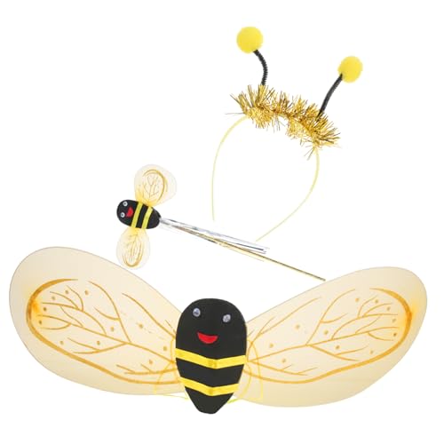 VERDANVERSE 1Satz Bienenkostüm Set für Bienenflügeln Zauberstab Haarreif für Halloween Karneval Kostümpartys Handwerkskunst Auffälliges Design VERDANVERSE 1Satz Bienenkostüm Set für Bienenflügeln Zauberstab Haarreif für Halloween Karneval Kostümpartys Handwerkskunst Auffälliges Design von VERDANVERSE