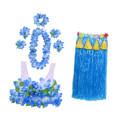 VERDANVERSE 1Satz Hawaii Kostüm für Damen Teiliges mit Girlanden Accessoires Grasrock für Sommerpartys Hochzeiten Fotorequisiten Modisches Outfit VERDANVERSE 1Satz Hawaii Kostüm für Damen Teiliges mit Girlanden Accessoires Grasrock für Sommerpartys Hochzeiten Fotorequisiten Modisches Outfit von VERDANVERSE