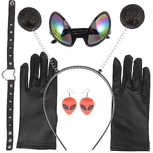 VERDANVERSE 1Satz Kreative Brille Kopfschmuck Ohrringe für Erwachsene Unvergessliche Feiern Fasching Halloween VERDANVERSE 1Satz Kreative Brille Kopfschmuck Ohrringe für Erwachsene Unvergessliche Feiern Fasching Halloween von VERDANVERSE