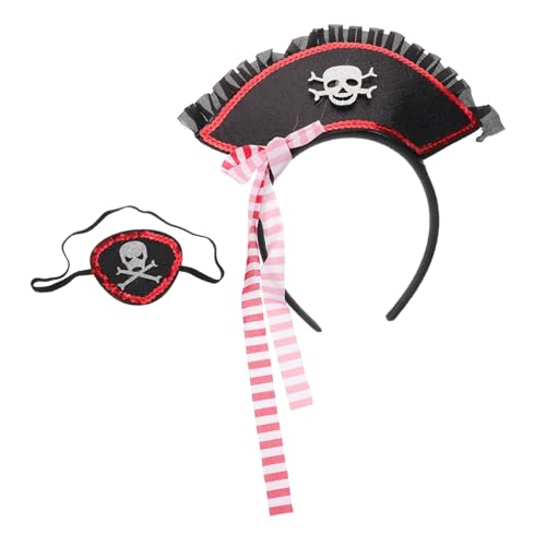 VERDANVERSE 1Satz Piratenkostüm Zubehör für Halloween Schimmernde Augenmaske Haarband Lustige Piratenaccessoires für Erwachsene Piratenpartys Karneval VERDANVERSE 1Satz Piratenkostüm Zubehör für Halloween Schimmernde Augenmaske Haarband Lustige Piratenaccessoires für Erwachsene Piratenpartys Karneval von VERDANVERSE
