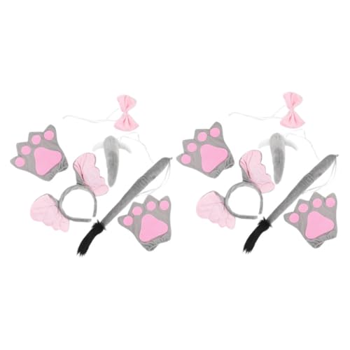 VERDANVERSE 2 Sätze Kostüm Set Teilig Plüsch Tierohren Stirnband mit und Handschuhen für Jungen Mädchen Halloween Party Rollenspiel Zubehör Leicht Robust VERDANVERSE 2 Sätze Kostüm Set Teilig Plüsch Tierohren Stirnband mit und Handschuhen für Jungen Mädchen Halloween Party Rollenspiel Zubehör Leicht Robust von VERDANVERSE