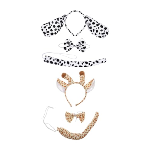 VERDANVERSE 2 Sätze Tierkostüm Haarreifen mit Giraffen Hundemotiv Weiche Cosplay Accessoires für Party Kostüm Halloween Verstellbare Stirnbänder VERDANVERSE 2 Sätze Tierkostüm Haarreifen mit Giraffen Hundemotiv Weiche Cosplay Accessoires für Party Kostüm Halloween Verstellbare Stirnbänder von VERDANVERSE