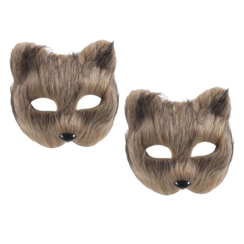 VERDANVERSE 2 Stck. Fuchsmaske für Cosplay und Halloween Lustige Tiermaske für Kostümpartys und Karneval Bequeme und Sichere Verkleidung für Maskeraden von VERDANVERSE